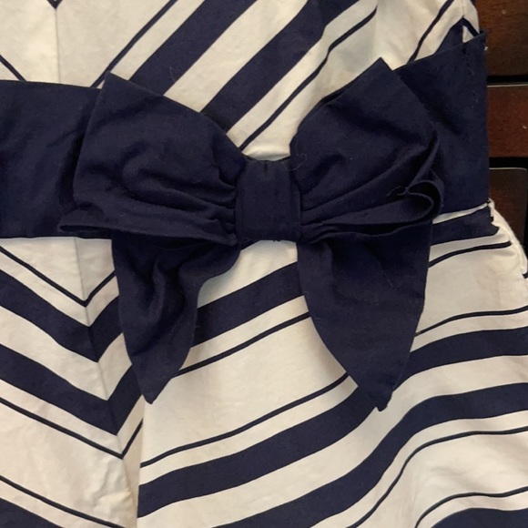 Janie and Jack Blue/White Striped Dress - Picture 2 of 6